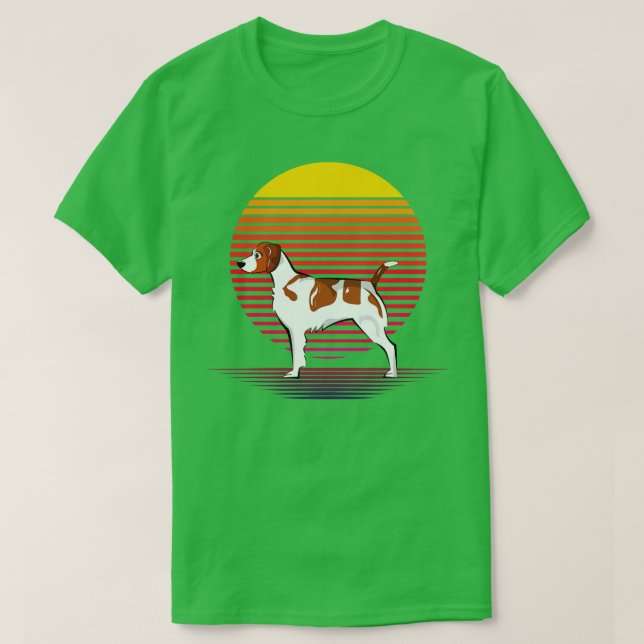 Brittany Dog Vapor T-Shirt (Design vorne)