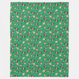 Brittany Dogs KiniArt Fleece Blanket