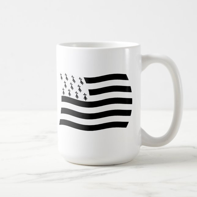 Brittany-Flaggen-Tasse Kaffeetasse (Rechts)