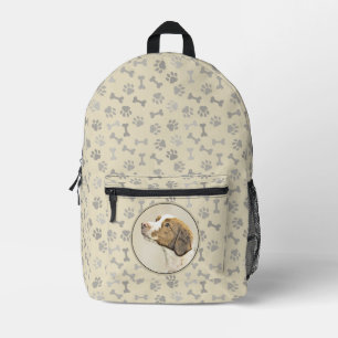 Brittany-Malerei - Süße originelle Hundekunst Bedruckter Rucksack