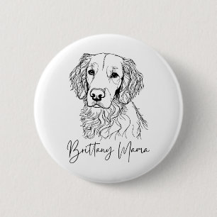Brittany Mama Brittany Mama Niedlich Dog Line A Button