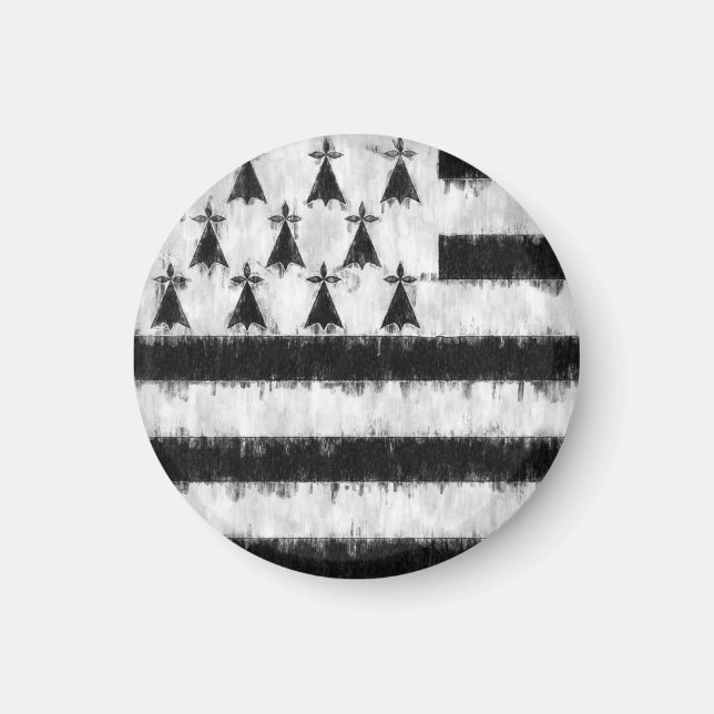 Brittany Oil Painting Drawing Magnet (Vorne)