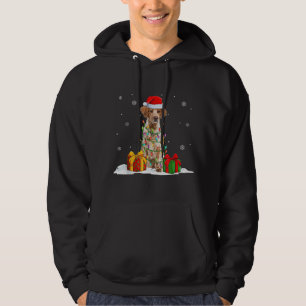 Brittany Spanel Weihnachtsbaum Lichter Xmas Hoodie