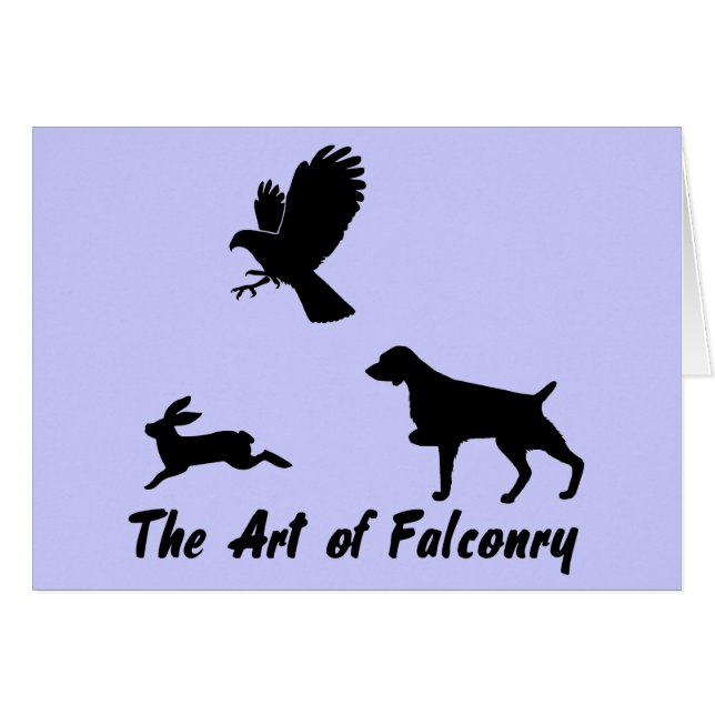 Brittany Spaniel and Falconry (Vorderseite (Horizontal))