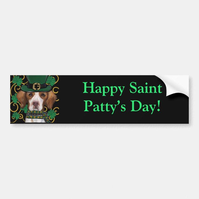 Brittany Spaniel Autoaufkleber (Vorne)