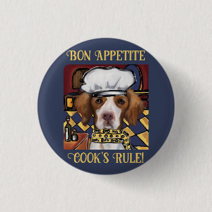 Brittany Spaniel Button