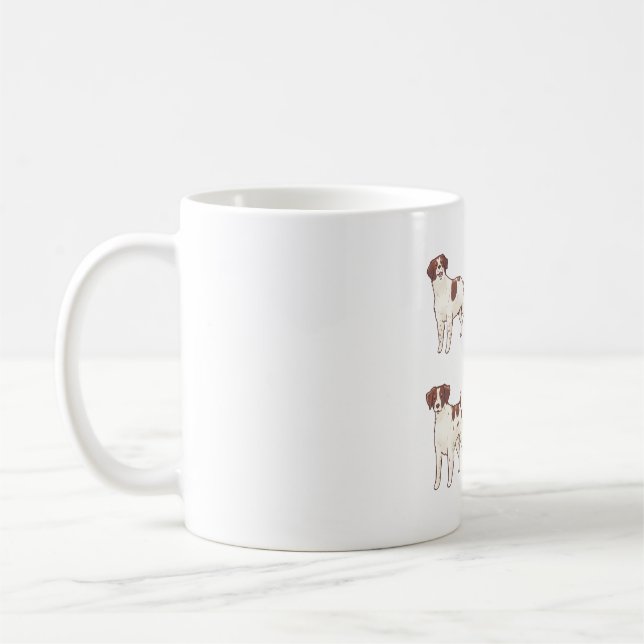 Brittany Spaniel dog Magic Kaffeetasse (Links)