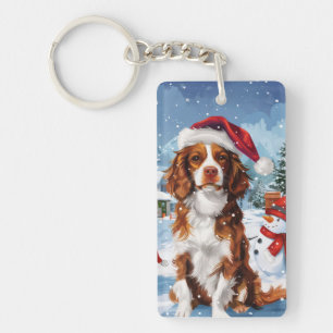 Brittany Spaniel Dog Winter Wonderland Noël