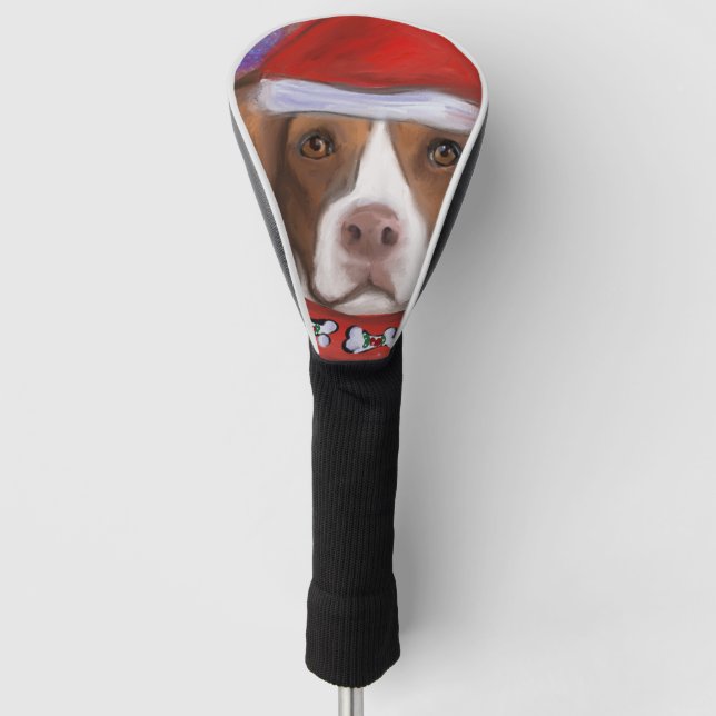 Brittany Spaniel Golf Headcover (Vorderseite)
