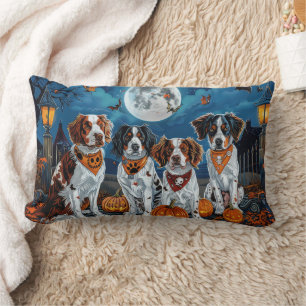 Brittany Spaniel Halloween Gruselig Lendenkissen