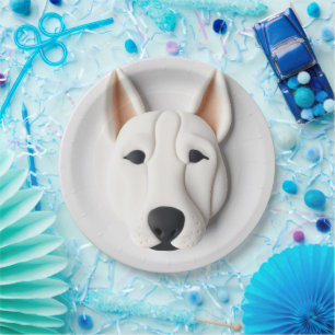 Brittany Spaniel Hund 3D Inspiriert Pappteller