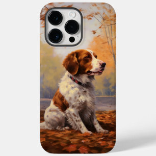 Brittany Spaniel im Herbstlaub Fall Inspiriert Case-Mate iPhone 14 Pro Max Hülle