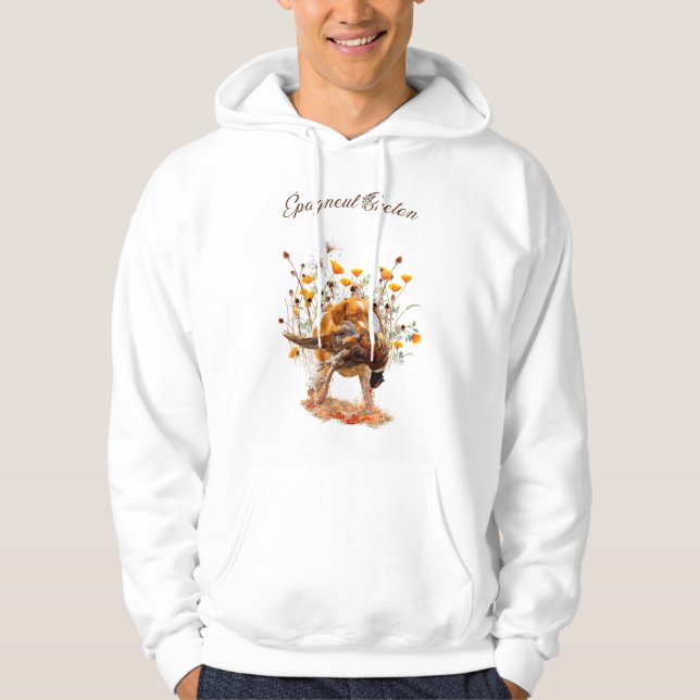 Brittany Spaniel, Jagd Fasan Coffee Tasse T-Sh Hoodie (Vorderseite)