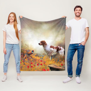 Brittany Spaniel, Jagdparasant Fleecedecke