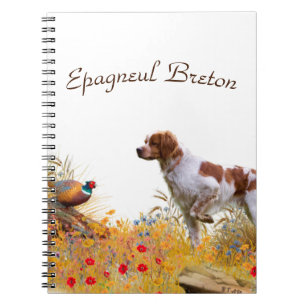 Brittany Spaniel, Jagdparasant Notizblock