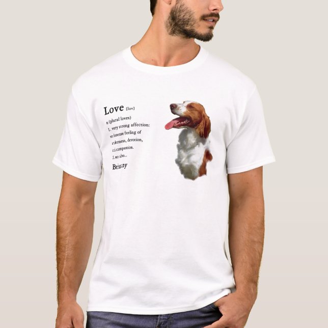Brittany Spaniel Kunstgeschenke T-Shirt (Vorderseite)