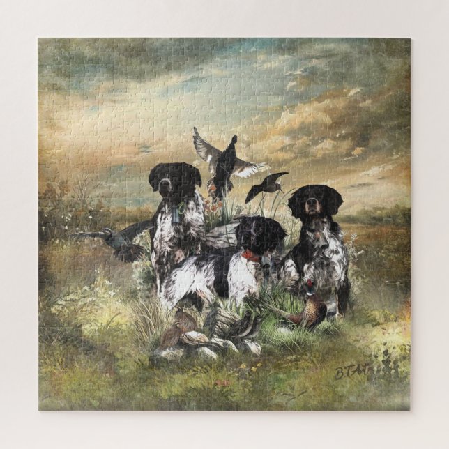 Brittany Spaniel , Leidenschaft für Vögel (Vertikal)