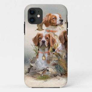 Brittany Spaniel , Leidenschaft für Vögel Case-Mate iPhone Hülle