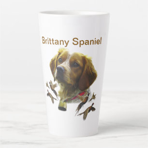 Brittany Spaniel , Leidenschaft für Vögel Milchtasse