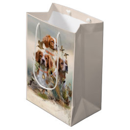 Brittany Spaniel , Leidenschaft für Vögel Mittlere Geschenktüte
