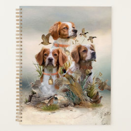 Brittany Spaniel , Leidenschaft für Vögel Planer