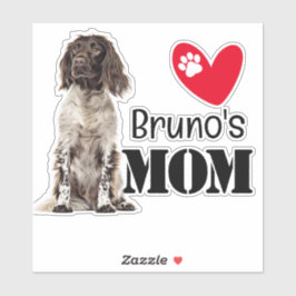 Brittany Spaniel Mama Personalisiert Sticker