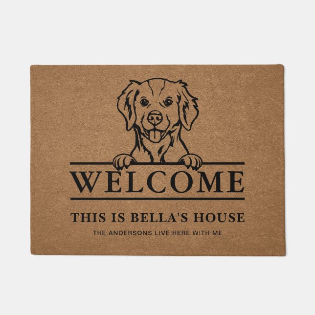 Brittany Spaniel Niedliches Geschenk für den Besit Fußmatte (Vorderseite)
