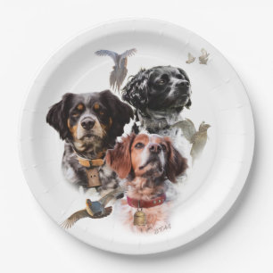 Brittany Spaniel Pappteller