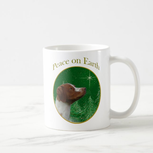 Brittany Spaniel Peace Kaffeetasse (Rechts)