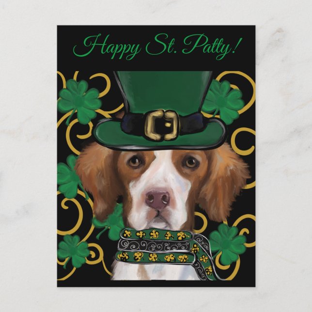 Brittany Spaniel Postkarte (Vorderseite)