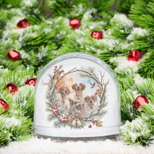 Brittany Spaniel Schneekugeln (Weihnachten)