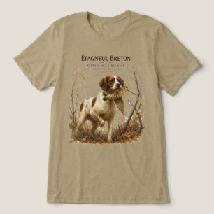 Brittany Spaniel und Waldschnepfe Tri-Blend Shirt