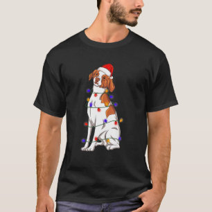BRITTANY SPANIEL WeihnachtsLICHT Weihnachten Weihn T-Shirt