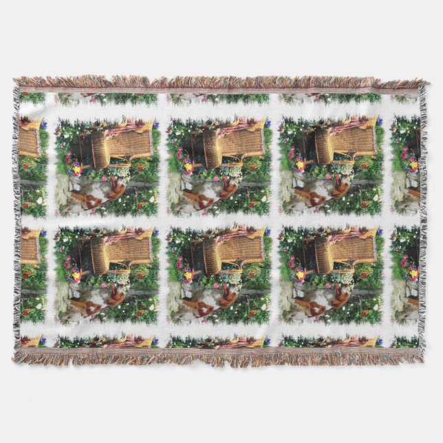 Brittany Spaniel wo Liebe wächst Decke (Vorderseite)