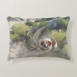 Brittany Spanisch Jagdchukar-Partridge, Art Dekokissen