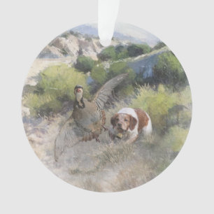 Brittany Spanisch Jagdchukar-Partridge, Art Ornament