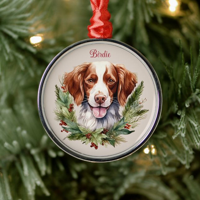 Brittany Spanisch Weihnachtsmann-Gedächtniskapelle Ornament Aus Metall (Baum)