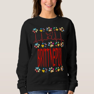 Brittnepoo I Liebe My Brittnepoo Brittany Spaniel  Sweatshirt