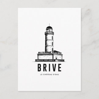 BrivelaGaillarde  Le Chateau dEau  Affiche Vintage Postkarte