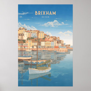 Brixham Devon Seereise Reiseplakat Poster
