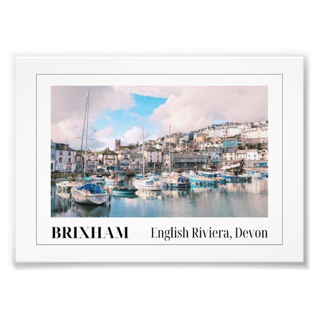 Brixham Harbour, English Riviera, Devon Fotodruck (Vorne)