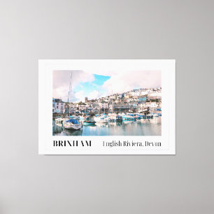 Brixham Harbour, English Riviera, Devon Leinwanddruck