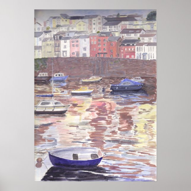 Brixham Harbour Poster (Vorne)