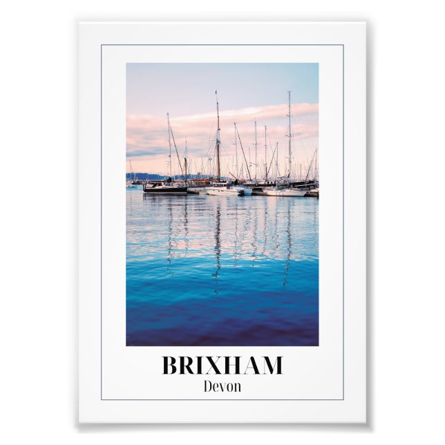 Brixham Marina, English Riviera, Devon Fotodruck (Vorne)