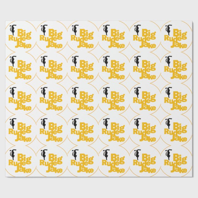 BRJ Skanking Man Logo Wrapping Paper Geschenkpapier (Flach)