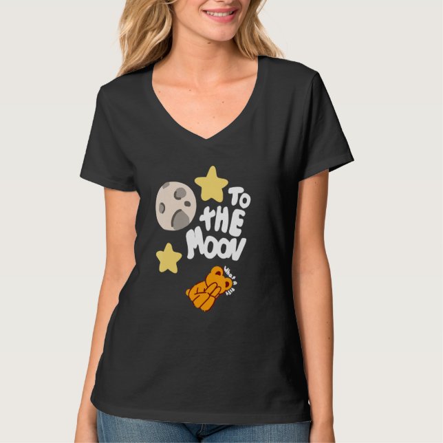 BRKR Lasst uns den Mond besuchen T-Shirt (Vorderseite)