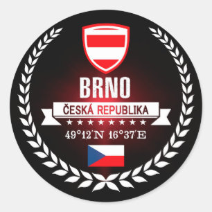 Brno Runder Aufkleber