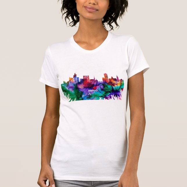 Brno Skyline T-Shirt (Vorderseite)