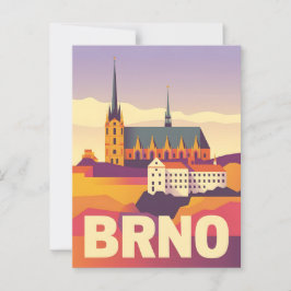 Brno Vintag Postkarte