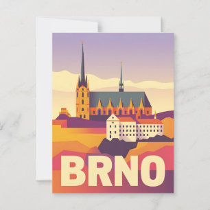 Brno Vintag Postkarte